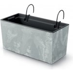 PROSPERPLAST Závěsný truhlík - URBI CASE W Beton Effect 39,5x18,5 cm antracit – Sleviste.cz