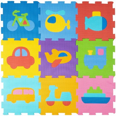 Lamps Pěnové puzzle 9 ks dopravní prostředky – Zboží Dáma