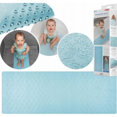 REER Podložka do vany 97 × 36 cm modrá – Sleviste.cz