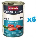 Animonda Gran Carno Fleisch Adult losos & špenát 6 x 400 g