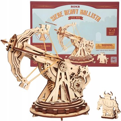 Robotime Rokr 3D dřevěné puzzle Těžký obléhací samostříl - balista 142 ks – Zboží Dáma