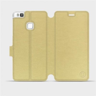 Pouzdro Mobiwear Flip Huawei P9 Lite v provedení C_GOS Gold&Gray