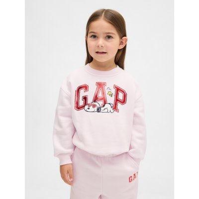 Baby mikina VintageSoft Gap & Peanuts Snoopy Růžová – Zboží Dáma