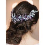 B-TOP Ozdoba do vlasů s kamínky - modrá – Zboží Dáma