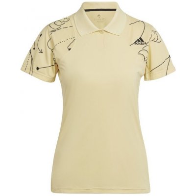 adidas Club Tennis Graphic Polo Shirt almost yellow – Zboží Mobilmania