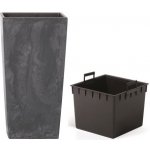 Prosperplast Květináč URBI SQUARE Effect 32,5/49l antracit – Zbozi.Blesk.cz