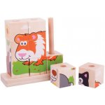 Bigjigs Baby Nasazovací kostky zvířátka – Sleviste.cz