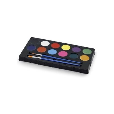 PartyDeco Barvy na obličej paletka 12 barev a štětečky – Hledejceny.cz