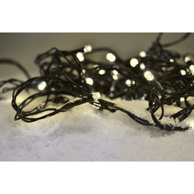 Solight LED vánoční řetěz 3m 20 LED 3 x AA teplé bílé světlo zelený kabel – Hledejceny.cz