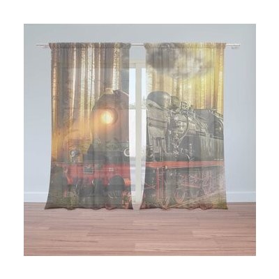 Sablio Záclony Lokomotiva 2: 2ks 150x250cm – Hledejceny.cz