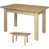 Jídelní stůl Nábytek z lesa - Rozkládací jídelní stůl z masivu borovice ST101 - 120(155)x80, 120(170)x80 cm