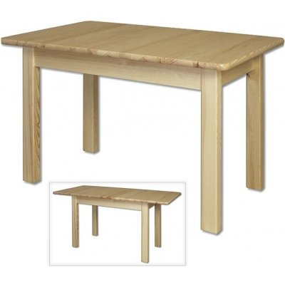 Nábytek z lesa - Rozkládací jídelní stůl z masivu borovice ST101 - 120(155)x80, 120(170)x80 cm – Zboží Mobilmania