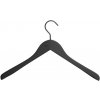 Šatní ramínko Hay Soft Coat Hanger Wide Black 4ks