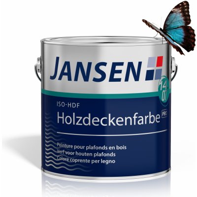 Jansen Barva na dřevěný strop 2,5 l bílá 2,5 litru, Vzhled polomat – Sleviste.cz
