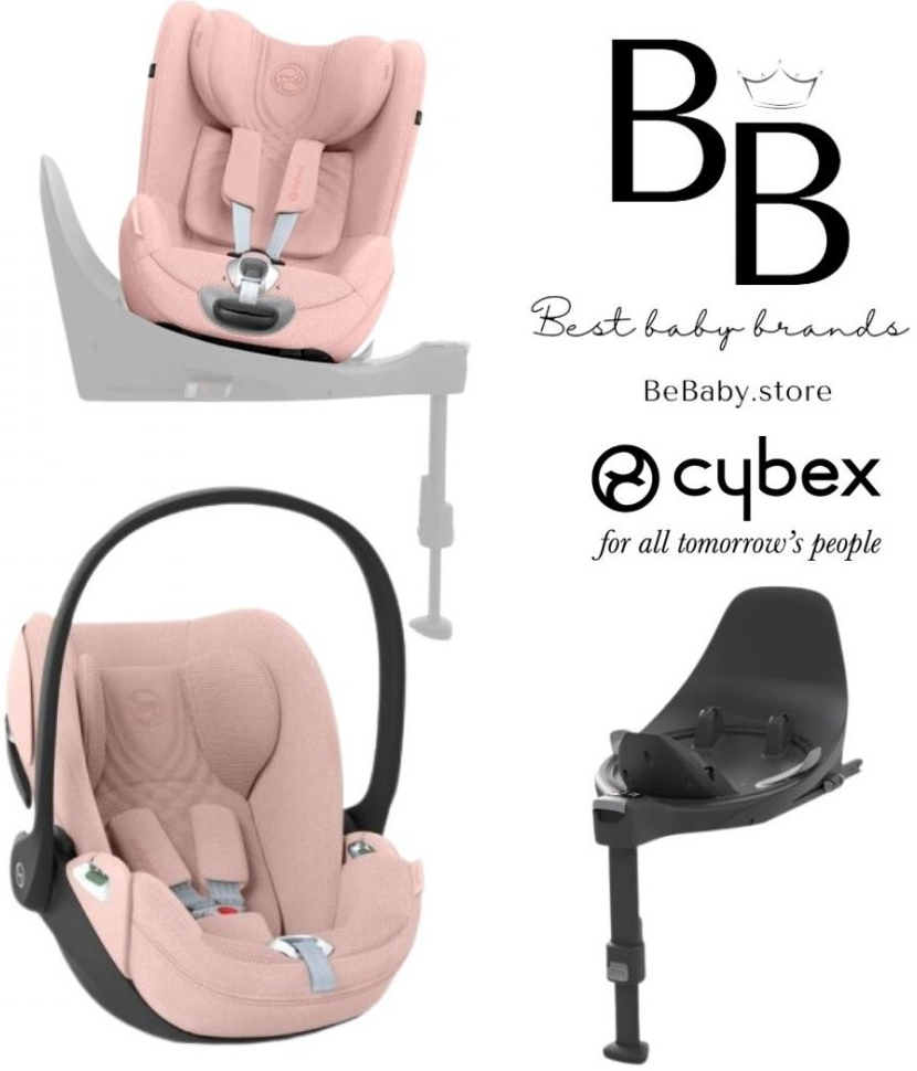 Cloud T PLUS i-size Cybex + isofixová základna do auta Base T + SIRONA T PLUS i-size 2024 Peach Pink