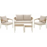 House Nordic Lounge set zahradní ABELA House Nordic, 5-dílný, kov a plast, pískový – Hledejceny.cz