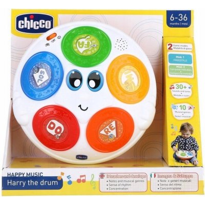 CHICCO HARRY EDUKATIVNÍ BUBNÍK HUDBA ZVUKY – Zbozi.Blesk.cz