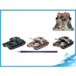Tank kov 12cm na zpětné natažení 3 druhy 12 ks v boxu – Zboží Dáma