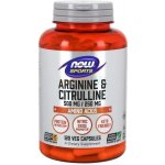 Now Foods Foods L-Arginin a L-Citrulin 120 veg kapslí – Hledejceny.cz