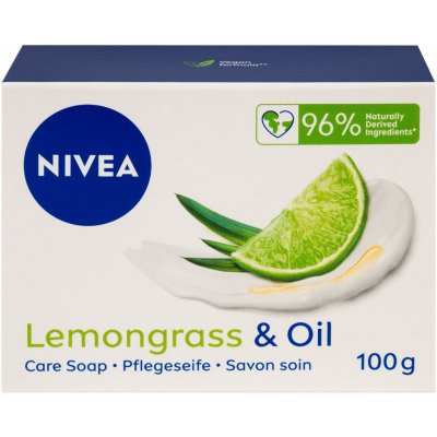 Nivea Lemongrass & Oil tuhé krémové mýdlo 100 g – Zboží Mobilmania