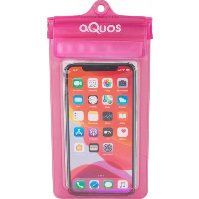 AQUOS PHONE DRY BAG Růžová Transparentní Bílá – Zboží Živě