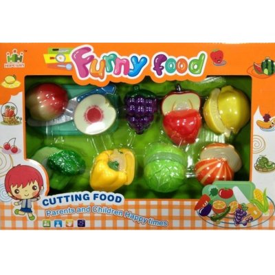 Mac Toys set potravin na suchý zip krájení ovoce a zelenina – Zboží Mobilmania