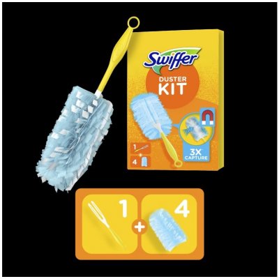 Swiffer Duster Kit násada malá + prachovka 4 ks – Zboží Dáma