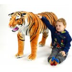Velký tygr stojícídélka výška oranžový 74 cm 178 cm – Zboží Mobilmania