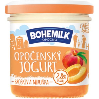 BoheMilk Opočenský jogurt Broskev meruňka 150 g – Zboží Dáma
