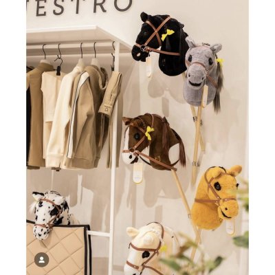 Hobby horse Equestro bílá/hnědá – Zboží Dáma