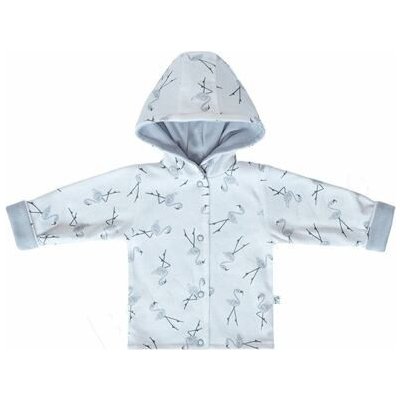 kabátek pro miminka s kapucí plameňáci – Sleviste.cz