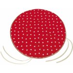Bellatex Adéla hladký kulatý Srdíčka červená 40 cm – Zboží Mobilmania
