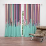 Sablio Závěs Stékající barva: 2ks 140x250cm – Zboží Mobilmania