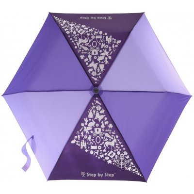 Dětský skládací deštník s magickým efektem růžová fialová vínová
