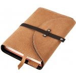 Obal na knihu se sponou s nýty Medový semiš – Zboží Dáma