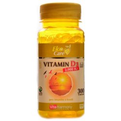 Vita Harmony Vitamín D3 2000 IU 50mcg 300 tobolek