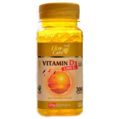 VitaHarmony Vitamin D3 2.000 m.j. 50 µg 300 tobolek – Hledejceny.cz
