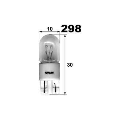 žárovka 28V 1,2W Kw2,1x9 T10 plast – Hledejceny.cz