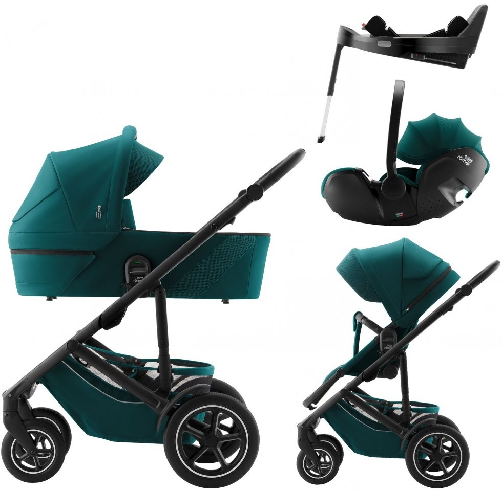 Britax Set Smile 5Z + korba + autosedačka Baby-Safe PRO + Vário Base 5Z 2024 Atlantic Green