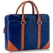M.Helens taška z pravé kůže Derby Blue