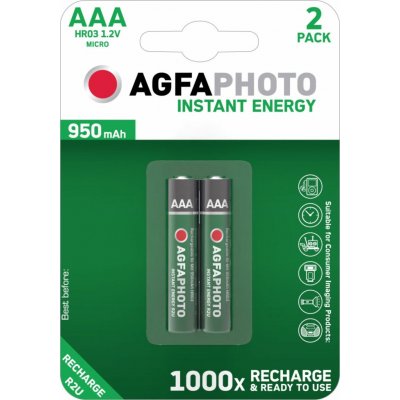 AgfaPhoto AAA 950 mAh 2ks AP-HR03950IE-2B – Zboží Živě