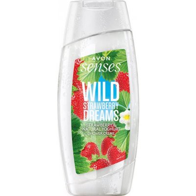 Avon Senses Wild Dreams krémový sprchový gel s vůní lesní jahody 250 ml