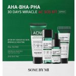 Some By Mi AHA BHA PHA 30 Days Miracle AC SOS mycí pěna 30 ml + tonikum 30 ml + sérum 10 ml + krém 20 g dárková sada – Hledejceny.cz