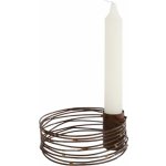 Textilomanie Kovový svícen s měděným vzhledem MIRELLA - více velikostí Velikost: S – Sleviste.cz