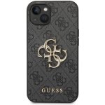 Pouzdro Guess PU 4G Metal Logo iPhone 14 šedé – Hledejceny.cz