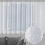 Záclona - bílý režný vzor s nopky a olůvkem ZAC-033 výška 160 cm Šití na míru – Hledejceny.cz