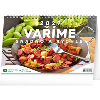 NOTIQUE Stolní Vaříme snadno a rychle 23,1 x 14,5 cm 2027 – Zboží Mobilmania