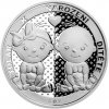 Česká mincovna Tolar k narození dítěte 2022 s věnováním proof 29 g