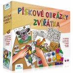 ALBI Pískování Zvířátka kreativní sada pískové obrázky se samolepkami – Zboží Dáma