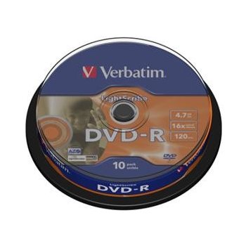 Verbatim DVD-R 4,7GB 16x, cake 10ks (43523)